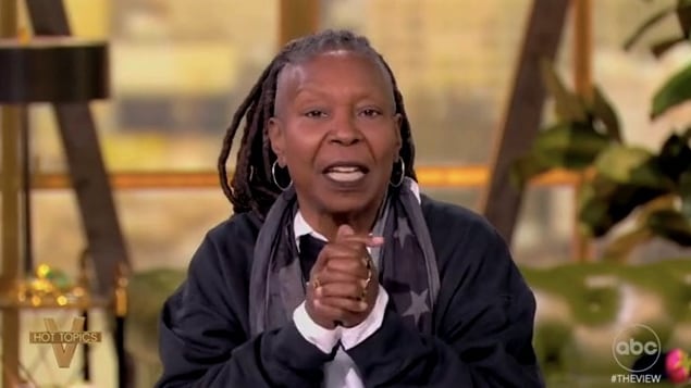 Whoopie Goldberg speaking on The View