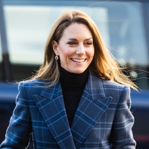 Catherine, Princess of Wales, arrives for a visit to the National Curling Academy on January 20, 2026, in Stirling, Scotland.