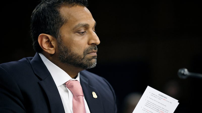 Patel came to the hearing with opposition notes about certain Democratic senators.