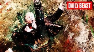 Donald Trump in a hole