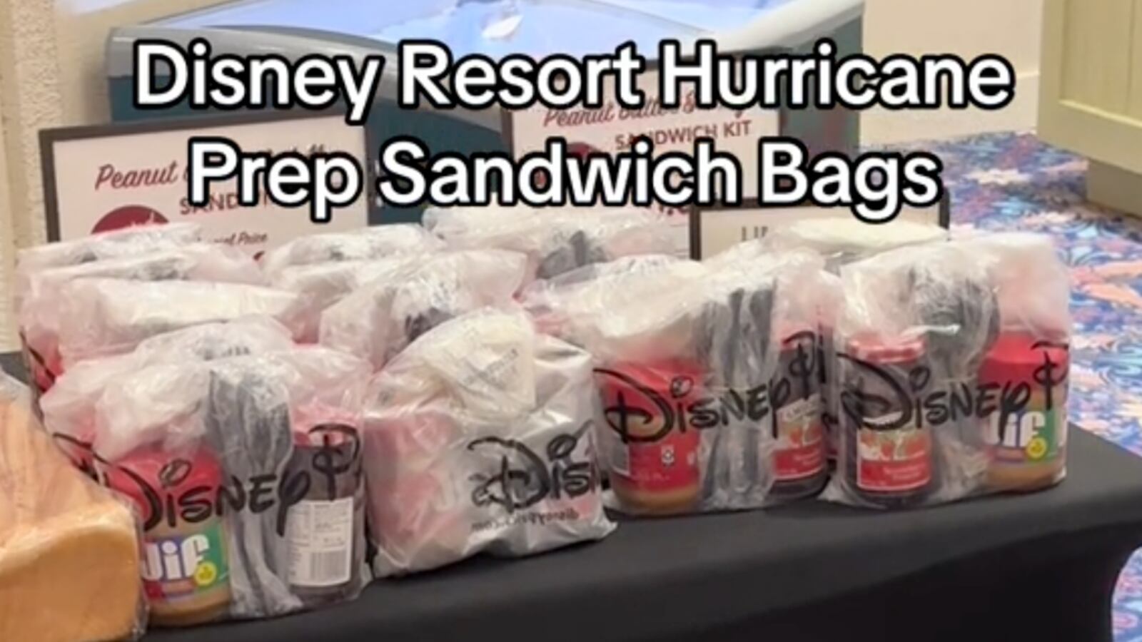 Disney’s Hurricane Milton PB&J kits.