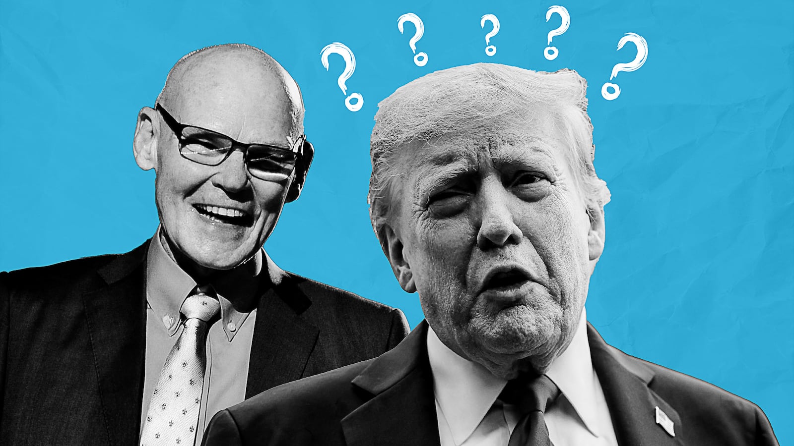 James Carville and Donald Trump