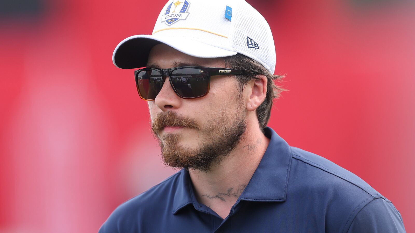 FARMINGDALE, NEW YORK - SEPTEMBER 24: Brooklyn Peltz Beckham looks on during the All-Star Match prior to the Ryder Cup 2025 at Black Course at Bethpage State Park Golf Course on September 24, 2025 in Farmingdale, New York. (Photo by Carl Recine/Getty Images)
