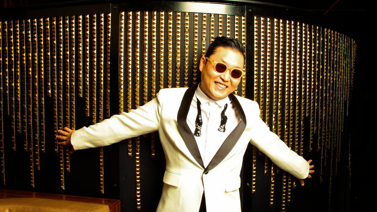 SYDNEY, AUSTRALIA - OCTOBER 16: (AUSTRALIA OUT) South Korean singer, songwriter Psy poses during a portrait shoot at the Marquee Club, The Star on October 16, 2012 in Sydney, Australia. (Photo by Marco Del Grande/The Sydney Morning Herald/Fairfax Media via Getty Images via Getty Images)