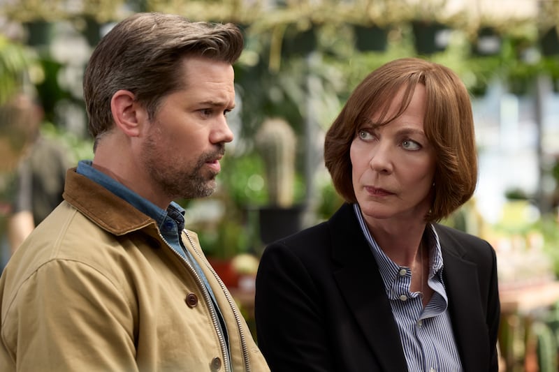 Andrew Rannells and Allison Janney
