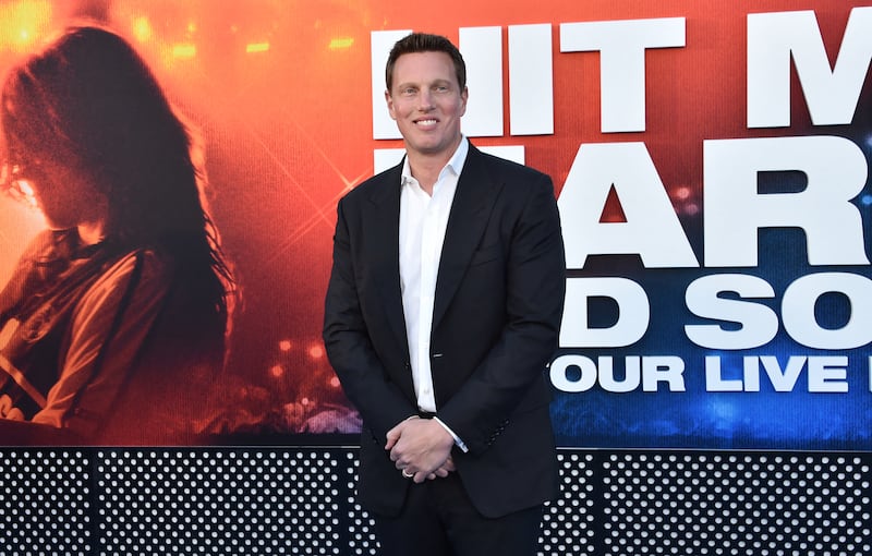 CEO of Paramount Skydance David Ellison attends the premiere of Paramount Pictures' "Billie Eilish - Hit Me Hard and Soft: The Tour" at Village Theatre in Westwood, California on May 6, 2026.