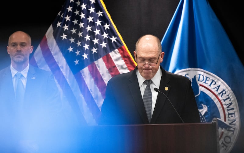 President Trump's border czar Tom Homan announced the ICE surge operation to Minnesota would end during a press conference at the Bishop Henry Whipple Federal Building in Minneapolis on February 12, 2026.