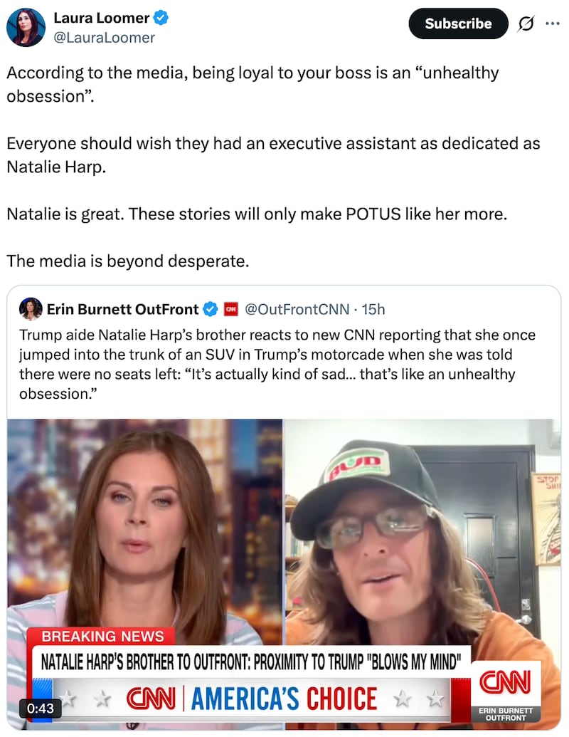 Laura Loomer on X
