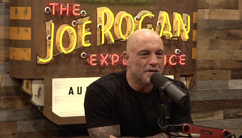 Joe Rogan, 58, agreed with Elon Musk and said that President Donald Trump is not as “evil” as the mainstream media makes him out to be.