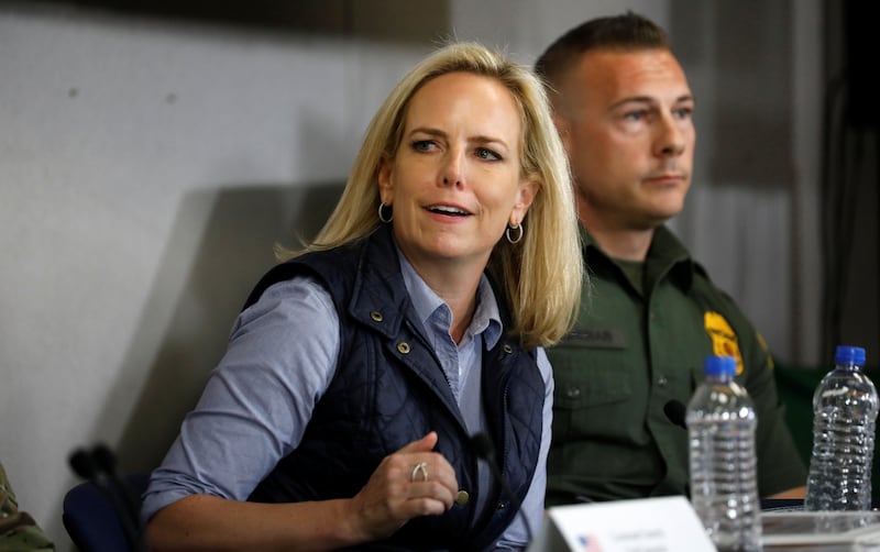 Tension between Kirstjen Nielsen and Donald Trump first emerged in 2018, a book claimed.