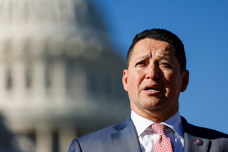 Republican Rep. Tony Gonzales, 45, is married with six children.