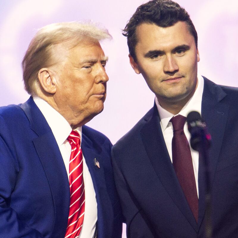 Charlie Kirk, Erika Kirk, Donald Trump