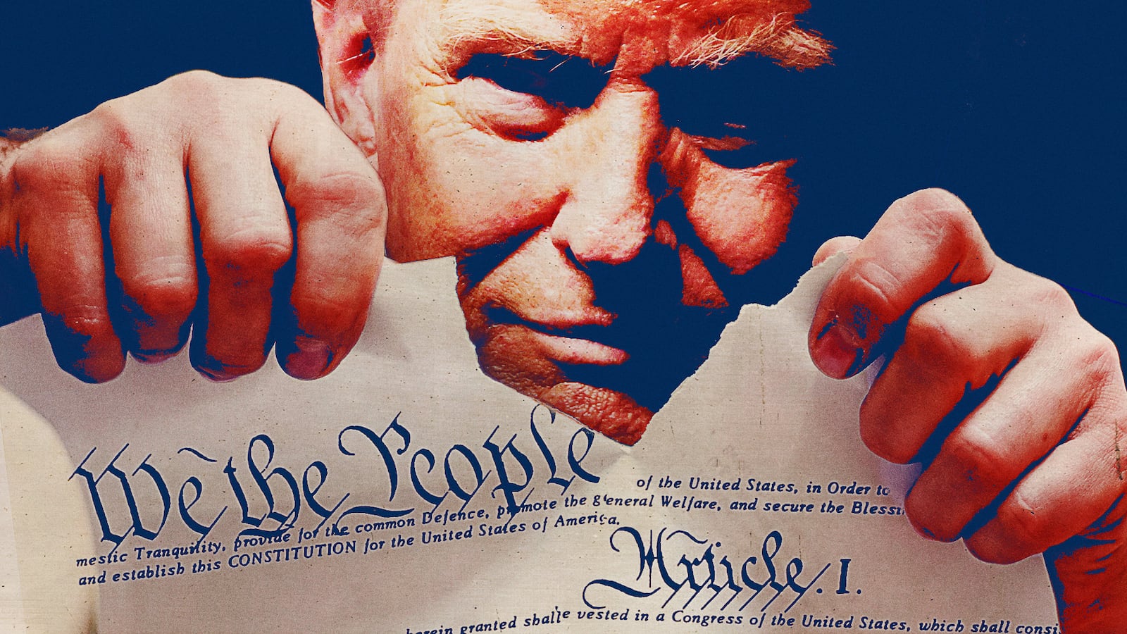 Trump attacks Democracy