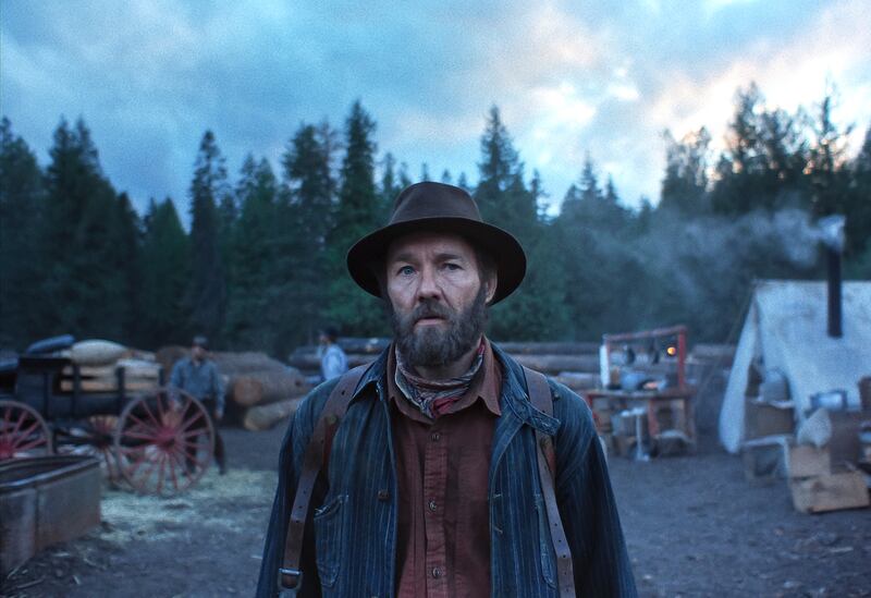 Joel Edgerton as Robert Grainier in Train Dreams.