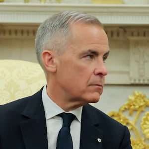 Mark Carney and Donald Trump.