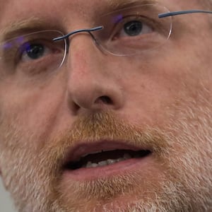 WASHINGTON, DC - JUNE 24:  Commissioner of Federal Communications Commission Brendan Carr testifies during a hearing before Senate Commerce, Science and Transportation Committee at Russell Senate Office Building June 24, 2020 in Washington, DC.