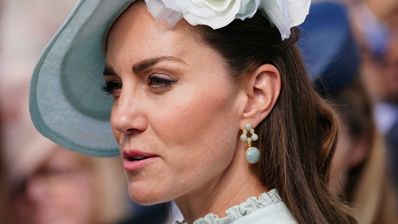 Catherine attends a Royal Garden Party at Buckingham Palace in London, May 25, 2022.