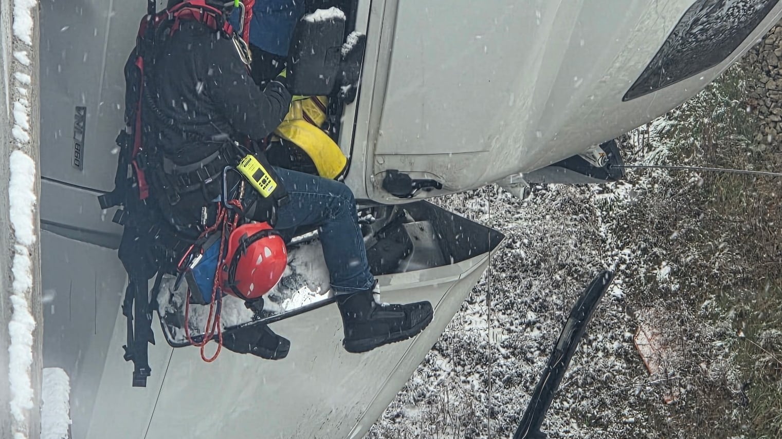 Truck Driver Rescued After Dangling 100 Feet Off Highway Bridge