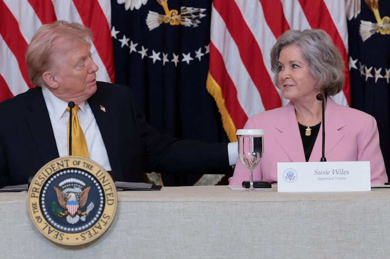 Donald Trump and Susie Wiles