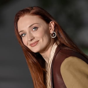 Sophie Turner on the red carpet in October 2022. 