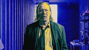 A photo illustration of Sir Gary Oldman in Slow Horses.
