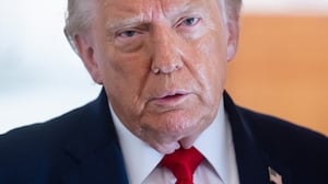 US President Donald Trump speaks with the press aboard Air Force One as he flies from Joint Base Andrews in Maryland to Eau Claire, Wisconsin, June 5, 2026. President Trump is traveling to Chippew Falls, Wisconsin, to attend a rountable on agriculture.