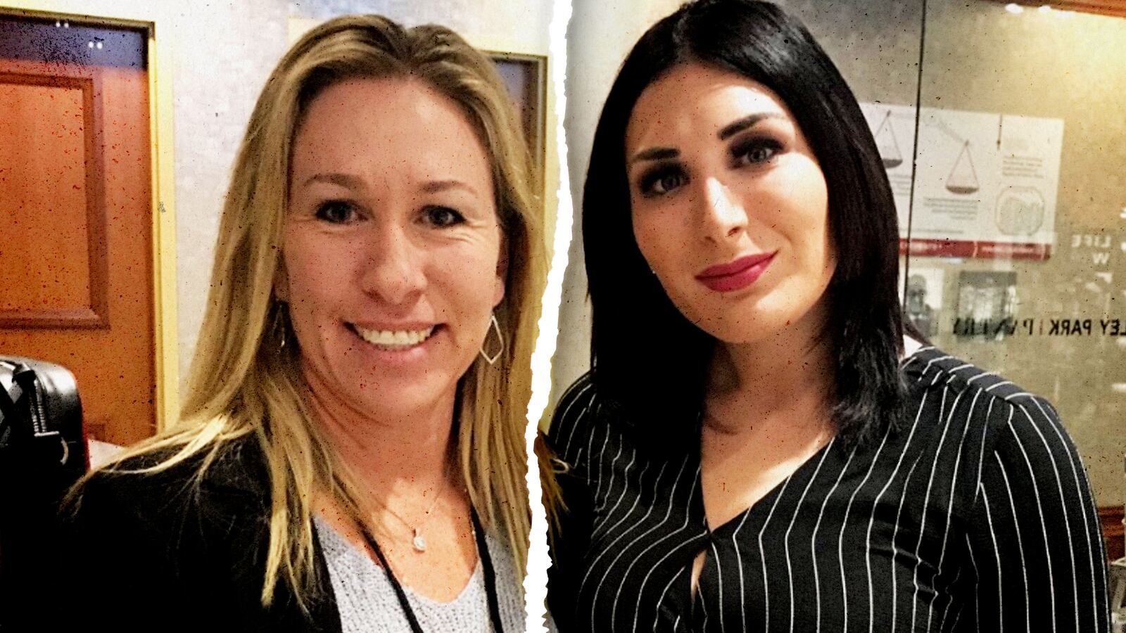 Marjorie Taylor Greene and Laura Loomer