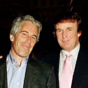 Donald Trump and Jeffrey Epstein