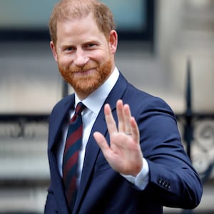 Prince Harry, Duke of Sussex, departs the Royal Courts of Justice on January 21, 2026 in London.
