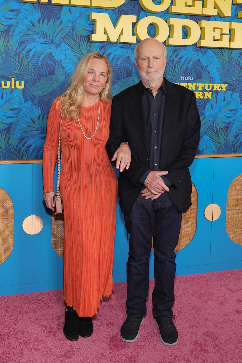 James Burrows and his wife, Debbie Easton, at the Los Angeles premiere of Hulu's "Mid-Century Modern" in March 2025.