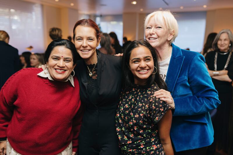 From left: Zarna Garg, Stephanie Ruhle, Zoya Garg and Joanna Coles are pictured at the Power 100 luncheon on November 4, 2025.