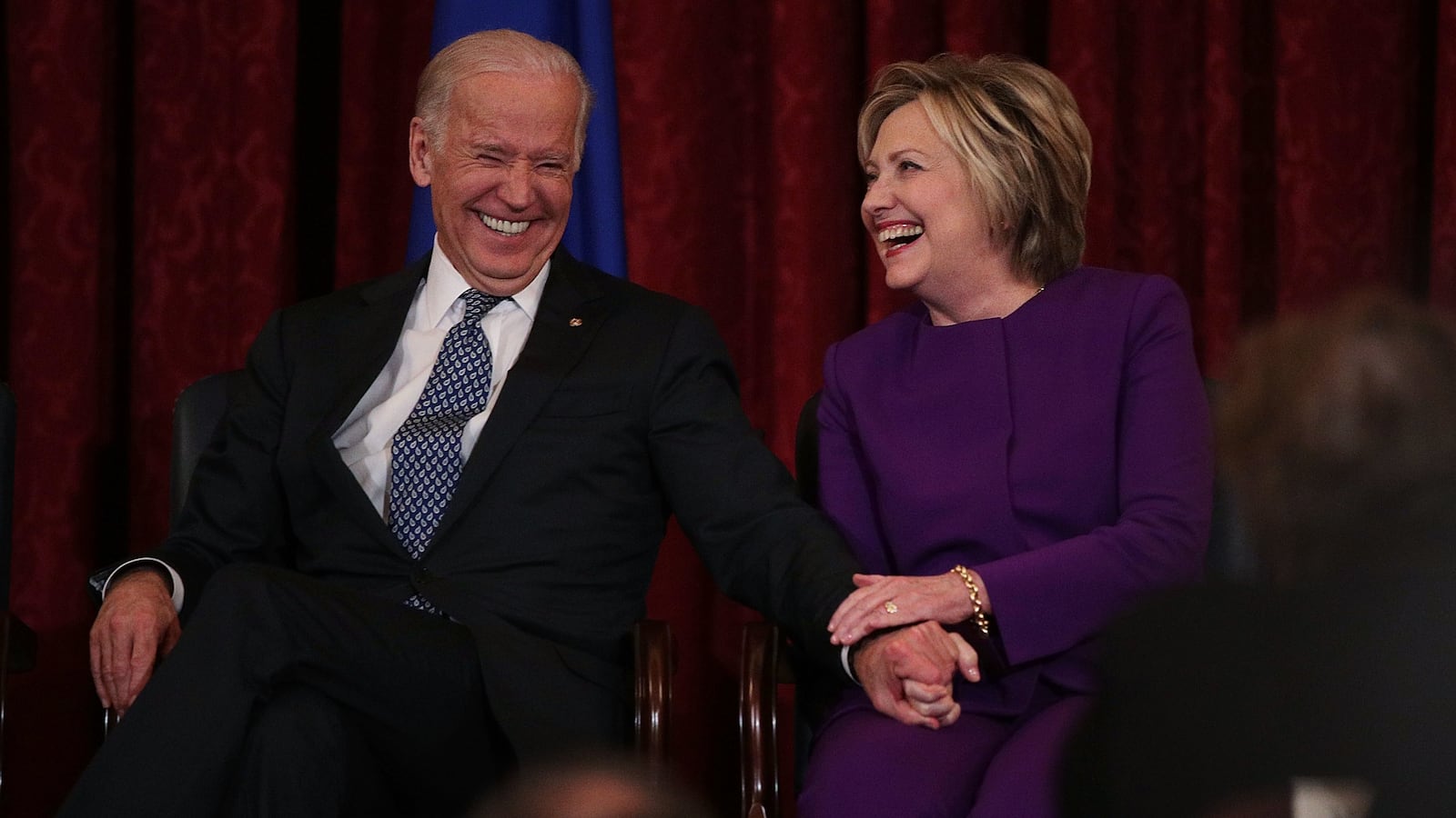 Joe Biden and Hillary Clinton in 2016