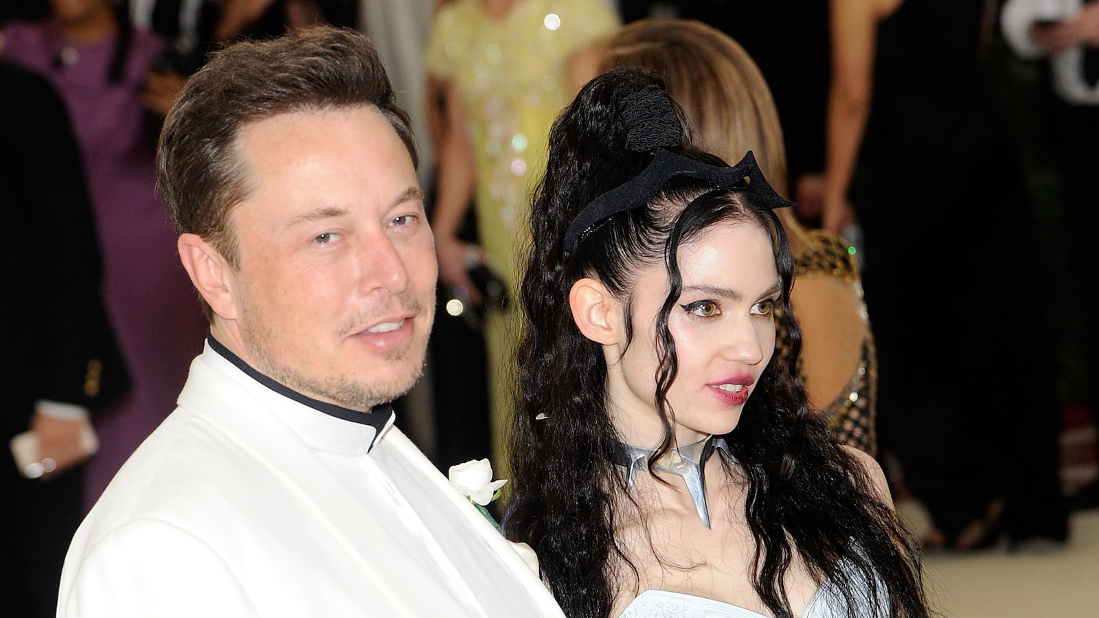 Elon Musk and Grimes.