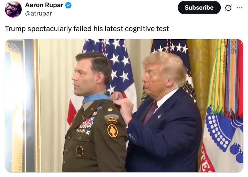 Aaron Rupar comments on Trump's knot-tying skills.