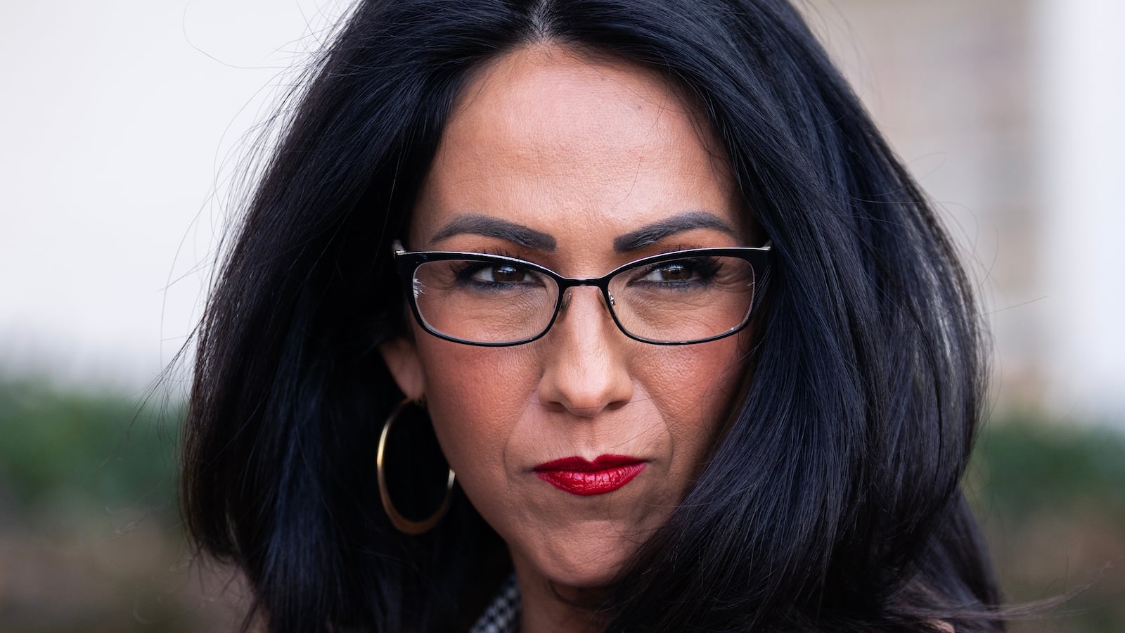 UNITED STATES - MARCH 4: Rep. Lauren Boebert, R-Colo., talks with reporters outside the Capitol Hill Club after a meeting of the House Republican Conference on Tuesday, March 4, 2025. (Tom Williams/CQ-Roll Call, Inc via Getty Images)