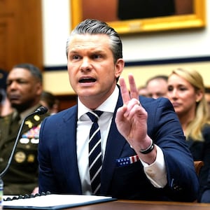U.S. Defense Secretary Pete Hegseth testifies before a House Armed Services Committee hearing