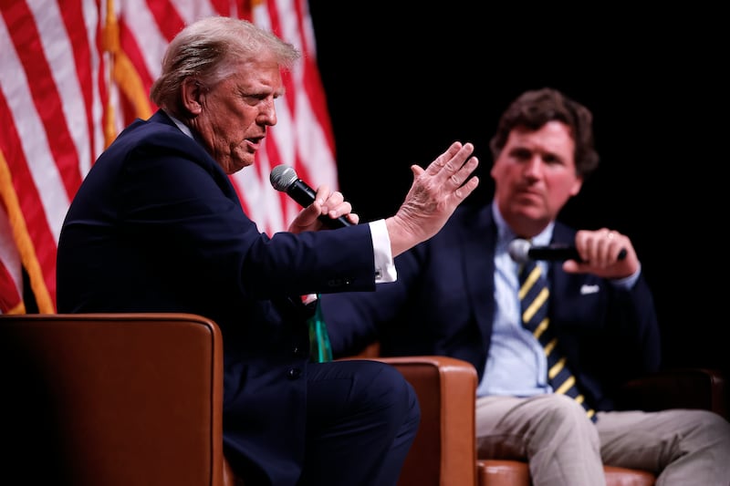 Donald Trump and Tucker Carlson
