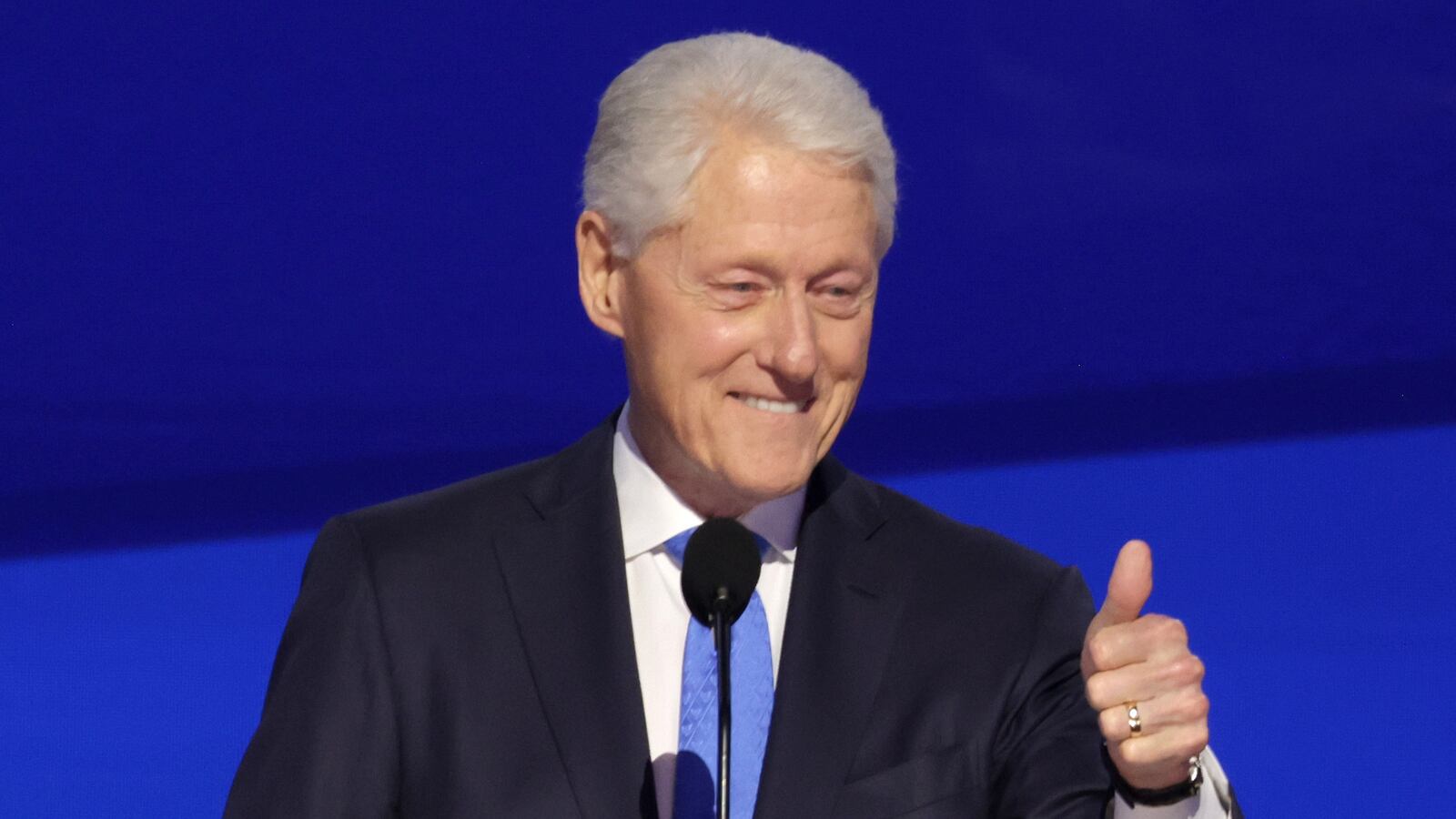 Bill Clinton imagined he was an inflatable cartoon character toy during hard times.