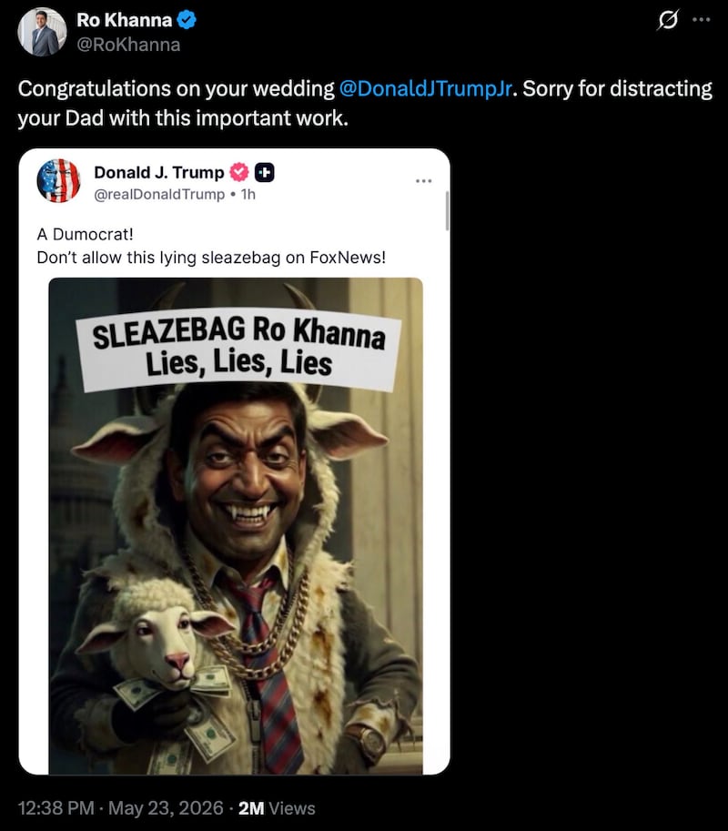 Trump via Truth Social