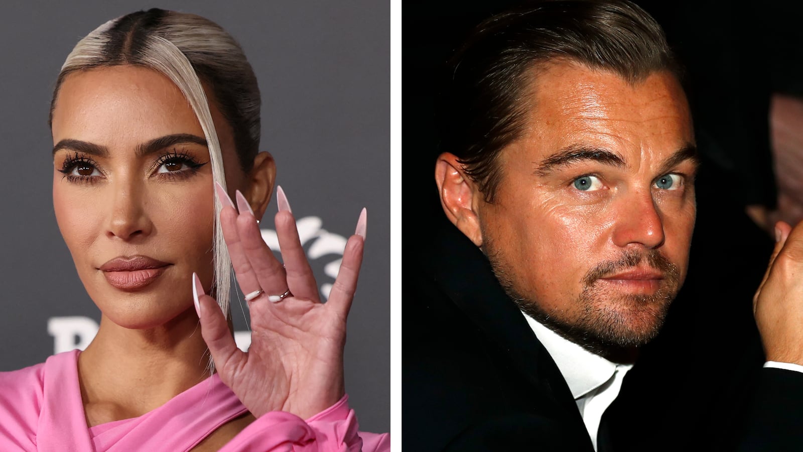 Kim Kardashian and Leonardo DiCaprio