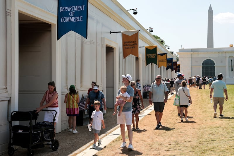 People visit the Great American State Fair celebrating the 250th anniversary of U.S. independence in Washington, D.C., U.S., July 2, 2026. REUTERS/Jonathan Ernst