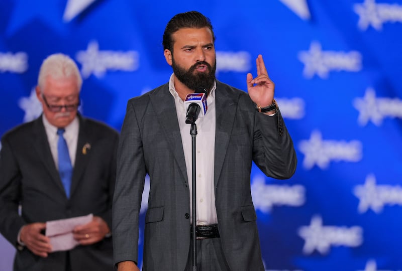 YouTuber Brandon Herrera attends the Conservative Political Action Conference (CPAC) USA 2026 at the Gaylord Texan Resort and Convention Center, in Grapevine, Texas, U.S., March 27, 2026.  REUTERS/Daniel Cole