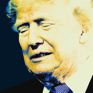 A very sad Donald Trump