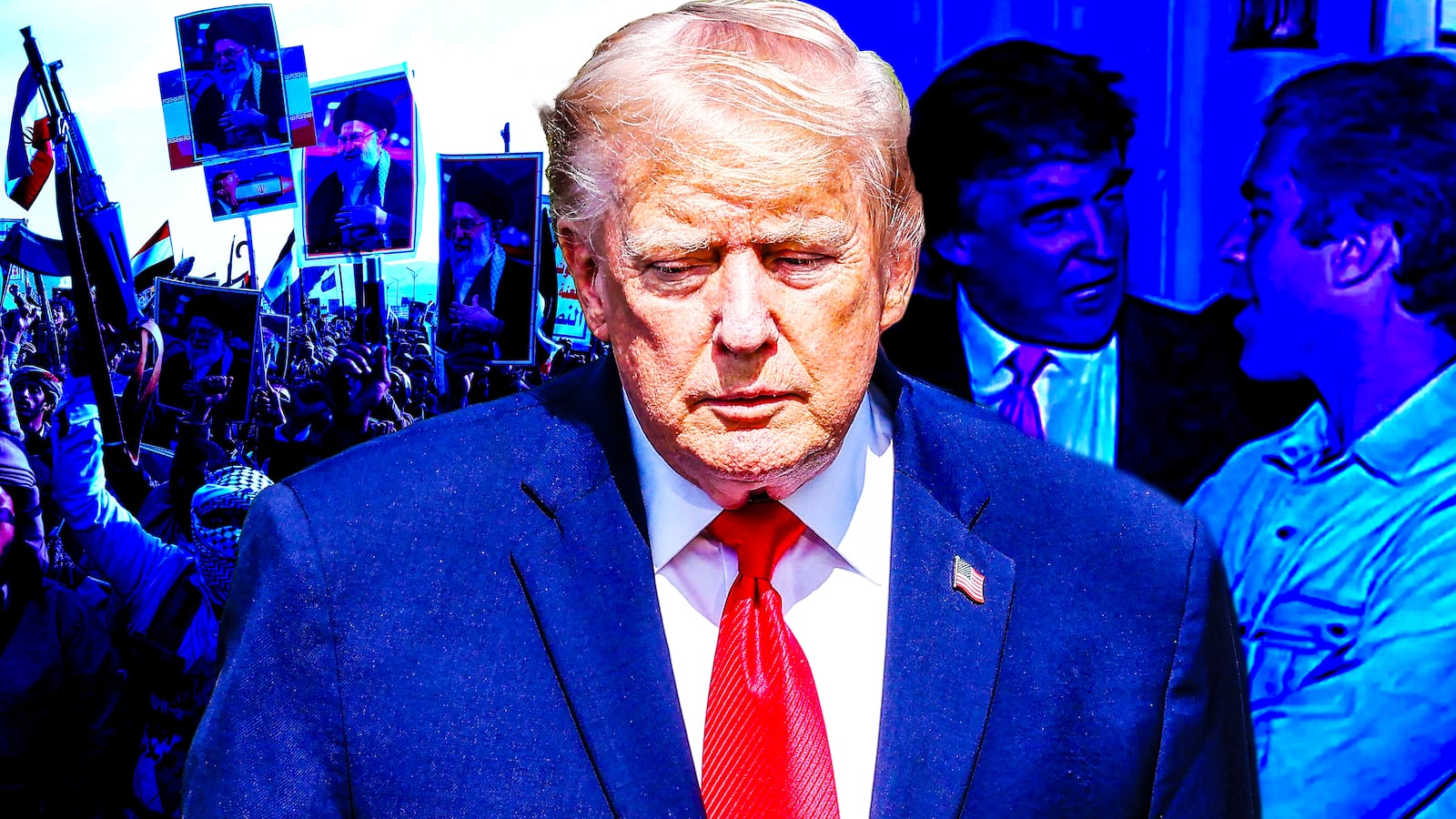 Donald Trump photo illustration, illo