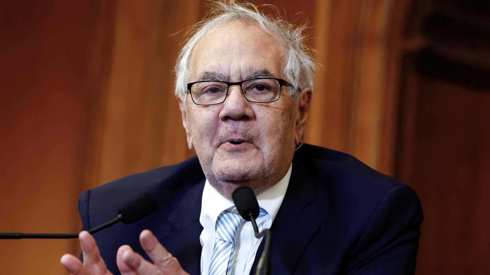Former U.S. Representative Barney Frank speaks on Capitol Hill