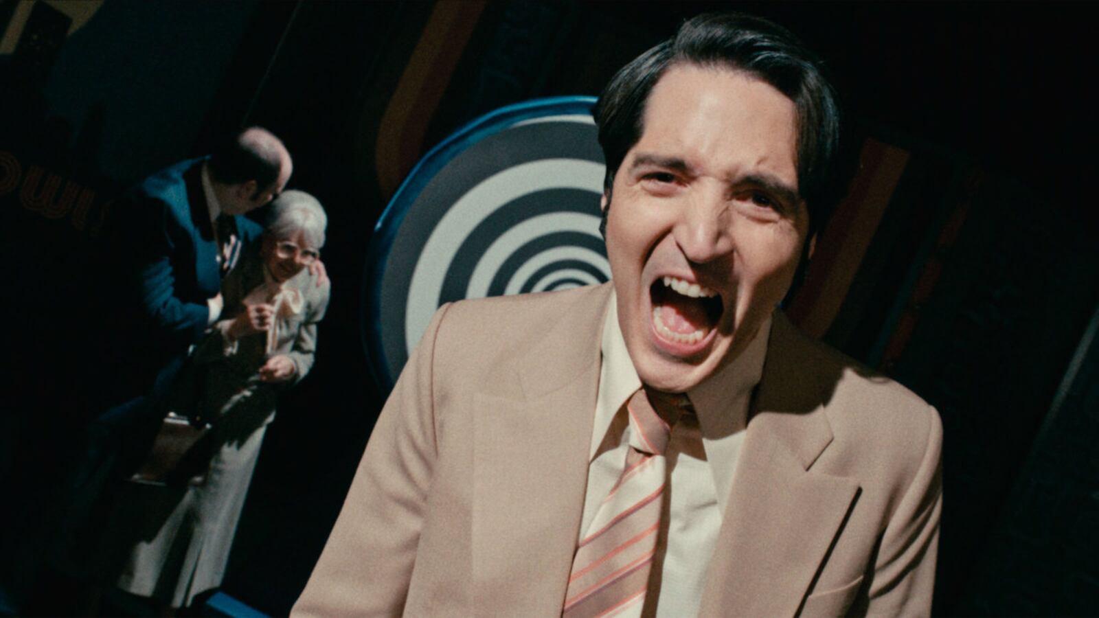 David Dastmalchian screams in a still from ‘Late Night with the Devil’