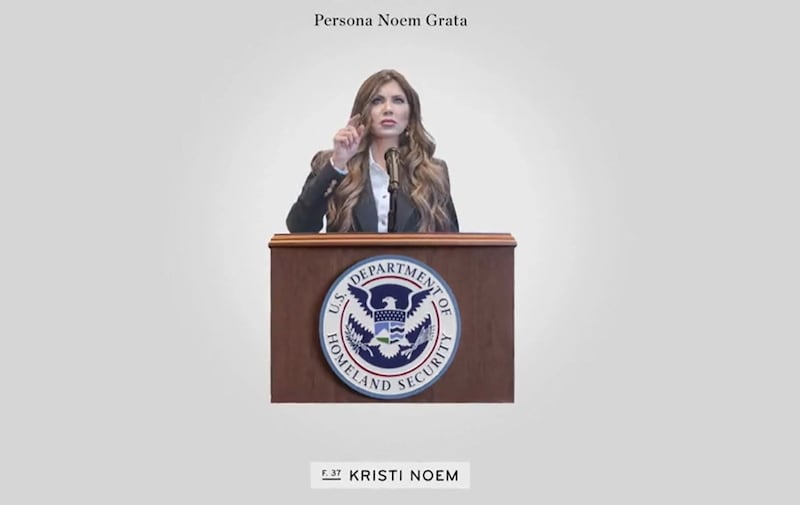 John Oliver's Last Week Tonight pay tribute to Kristi Noem.