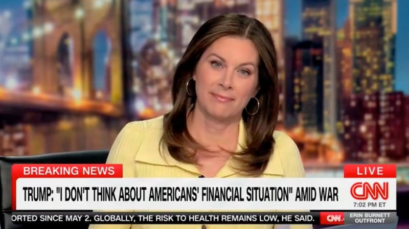 Erin Burnett on CNN talking Trump posting deluge.