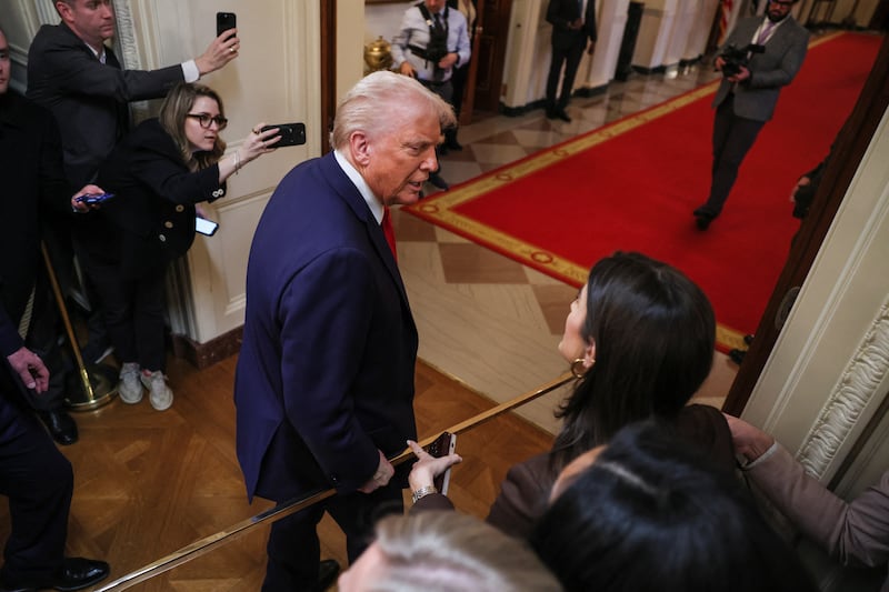 Donald Trump and Kaitlan Collins