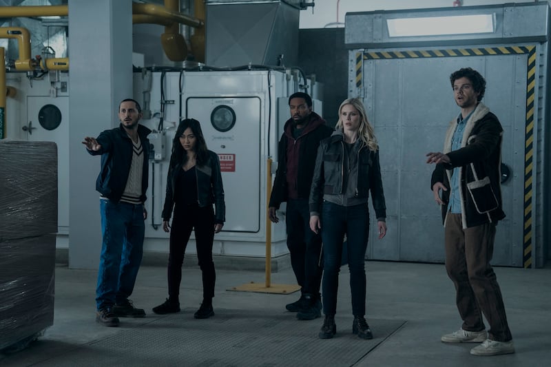 Tomer Capone Karen Fukuhara, Karl Urban, Erin Moriarty and  Jack Quaid